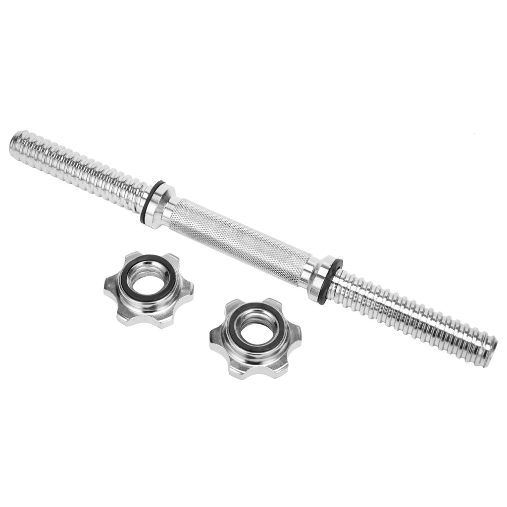 Dumbbell 35cm,Hex Length Strength Gym for Collar nut SAYFUT Weight Barbell Dumbbell Training, Dumbbell Set Handles Spinlock 13.77''/ Chrome Barbells Bars Bars Lifting