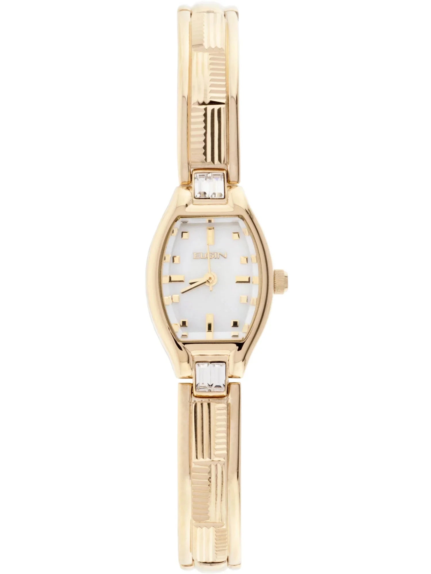 Diamond Bra Cut Half Bangle Ladies Elgin