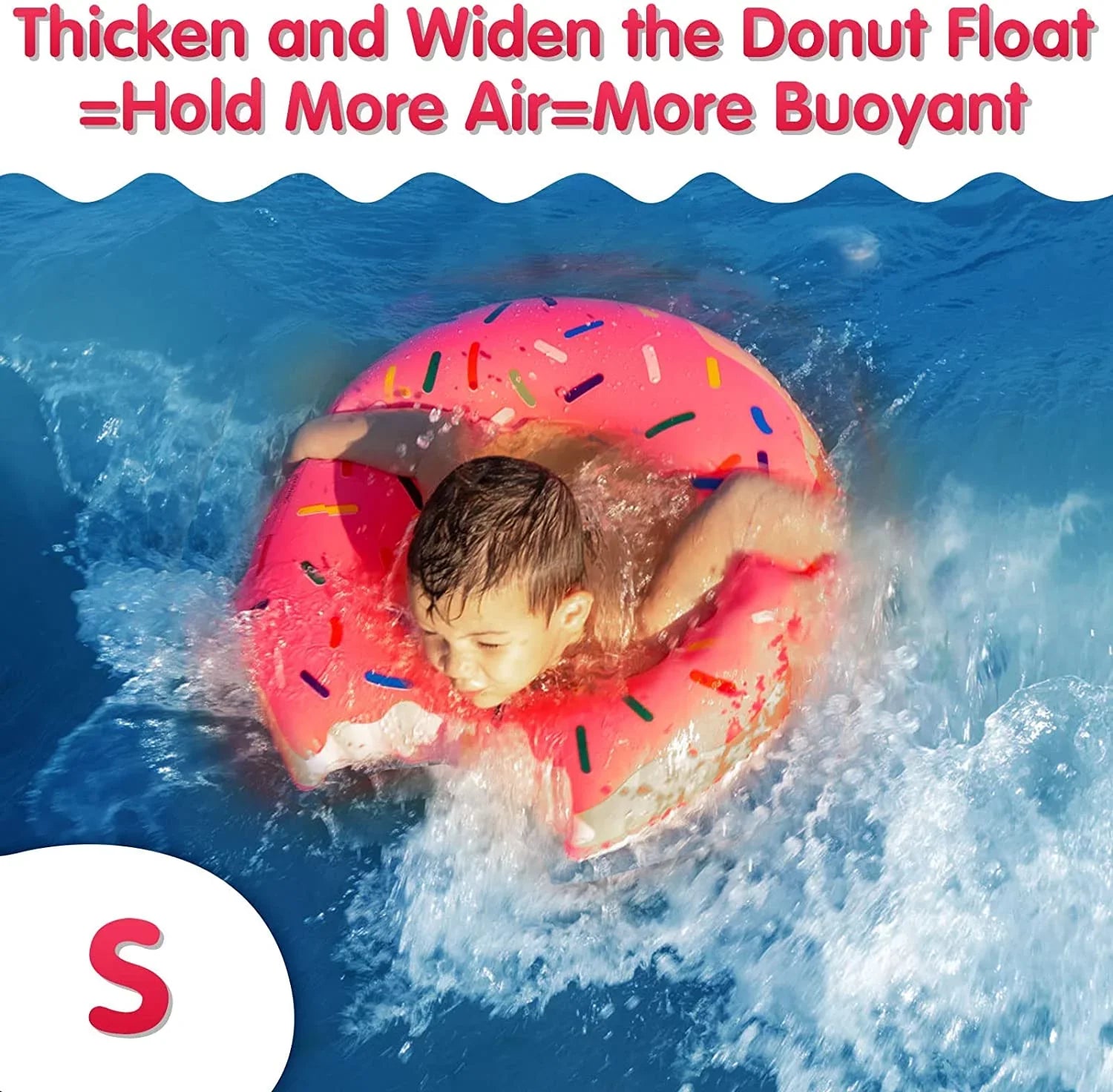 Doughnut Pool Donut Pool for Ring Swimming Pool Ring Pool Donut Tube Float Beach Doughnut Floats Floatie Floatie DMAR Pool Donut Donut Inflatables Pool Donut Pool Tube Donut Doughnut Inner