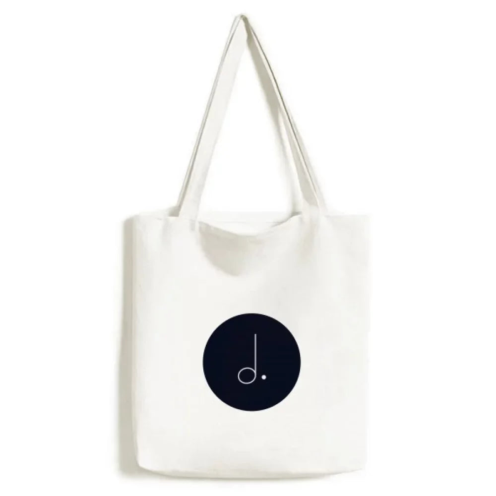 White Canvas Handbag Casual Mim Satchel Music Bag Dotted Tote Shopping Black