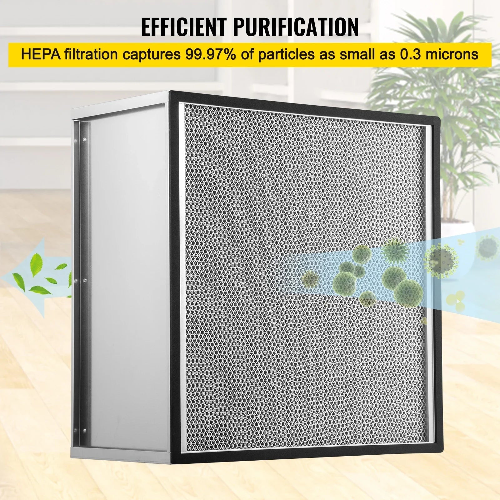 Filter, Standard with Air Filter Compatible Replacement Frame, Pleated Filter 99.97% Bentism Durable AC Replacement, HEPA Galvanized True Filter Air 24''x24''x11.5'' Filter,