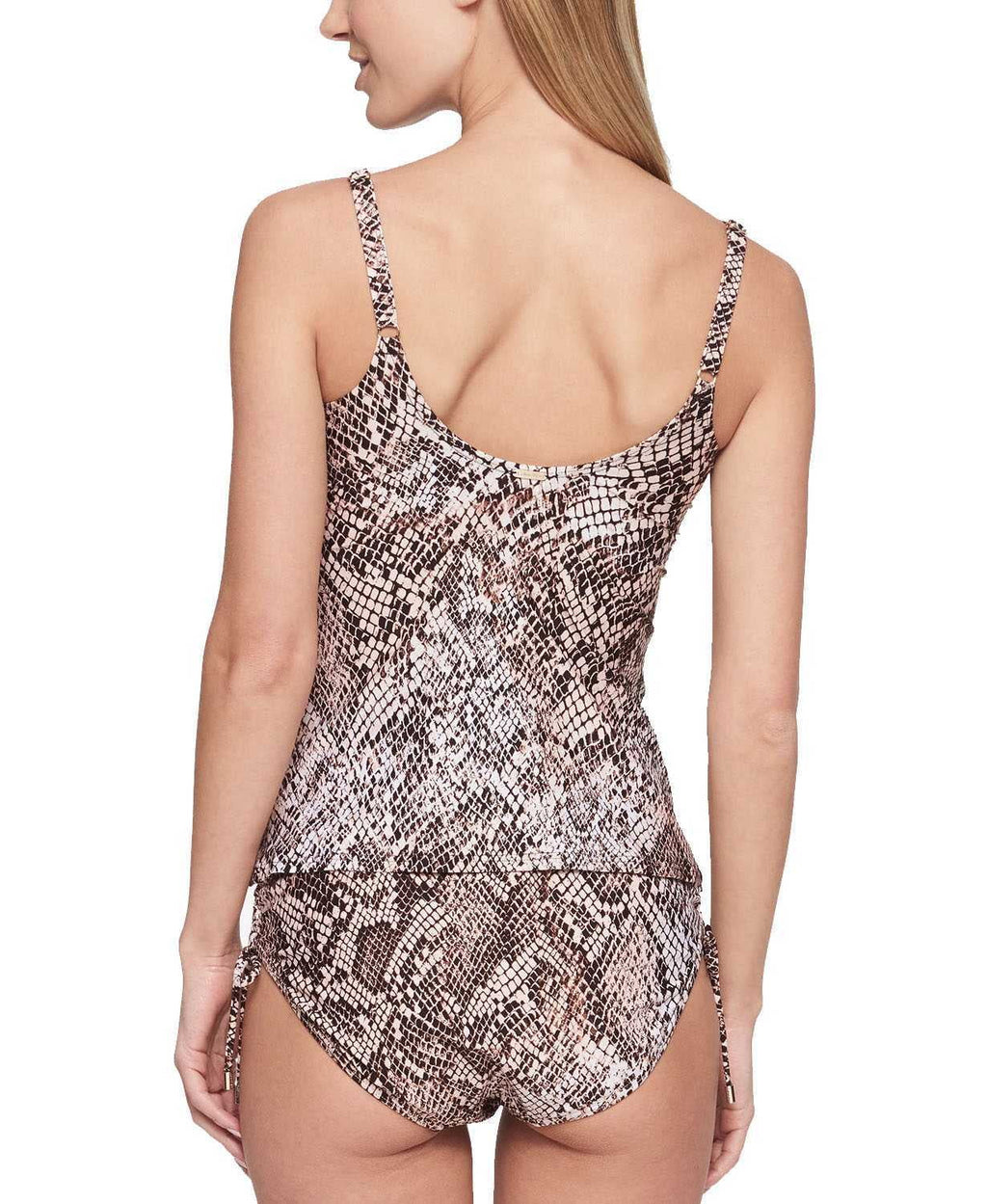 Bikini Bottom, Brand Womens Printed Famous Nectar, X-Large Side-Tie Chameleon