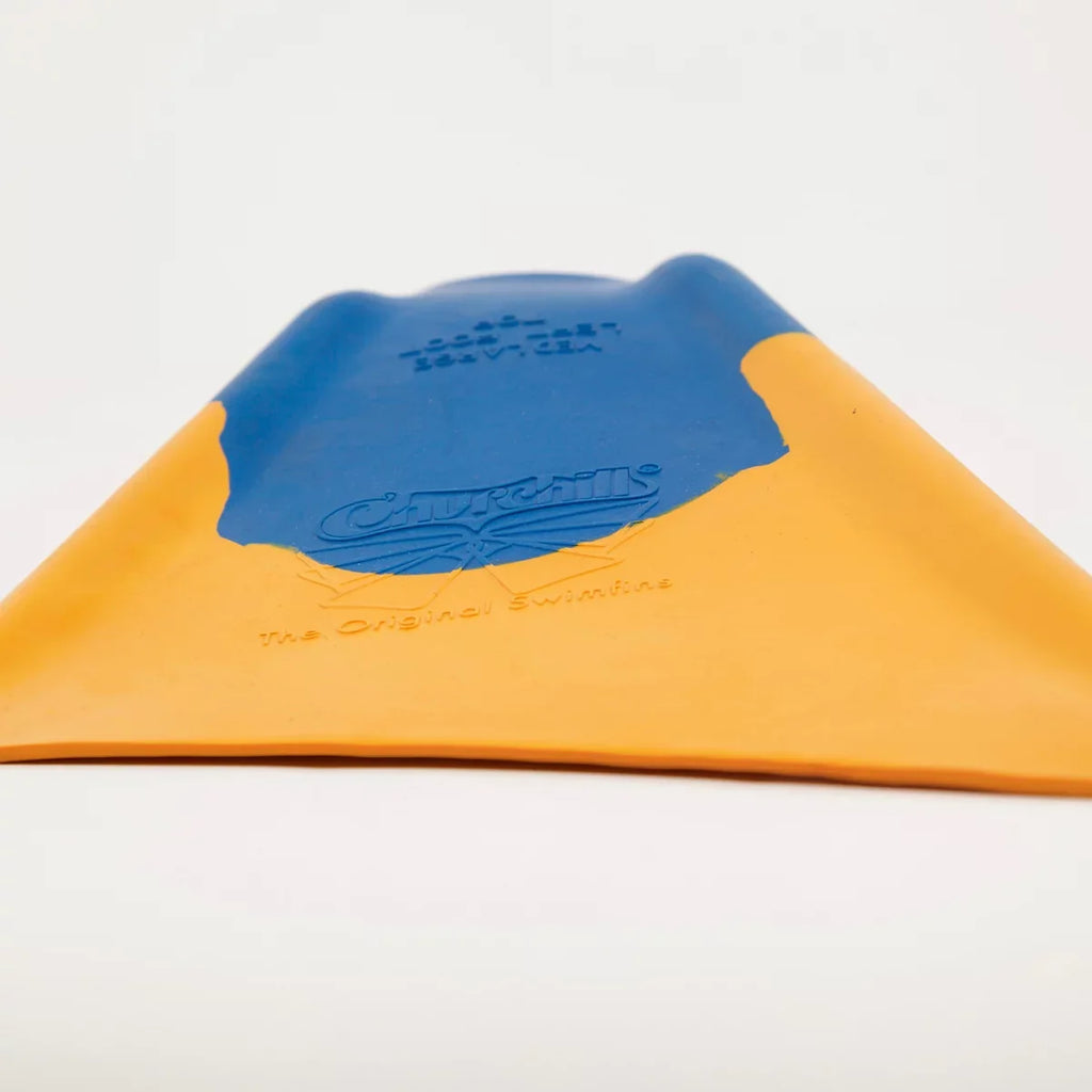 Unisex Makappuu Rubber Floating Medium Adult Swim Blue/Orange, Fins, Churchill