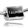 Charm Sterling Taurus on Ice Clear 925 Bead Cubes Black Silver Neonblond
