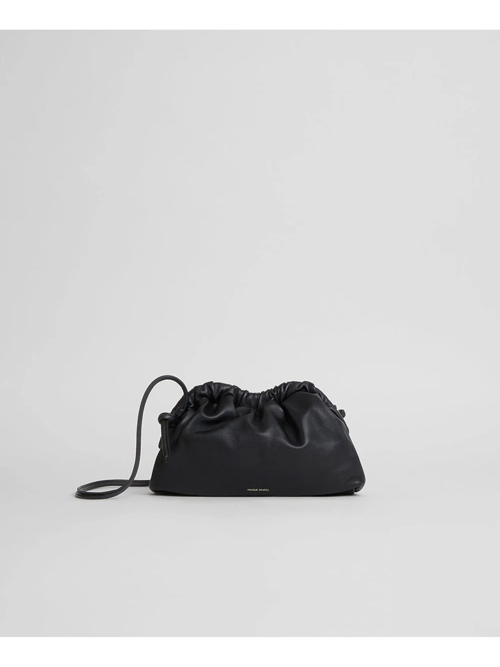 Handbag Purse Strap GAVRIEL MANSUR Solid Women's Single Leather Clutch Black