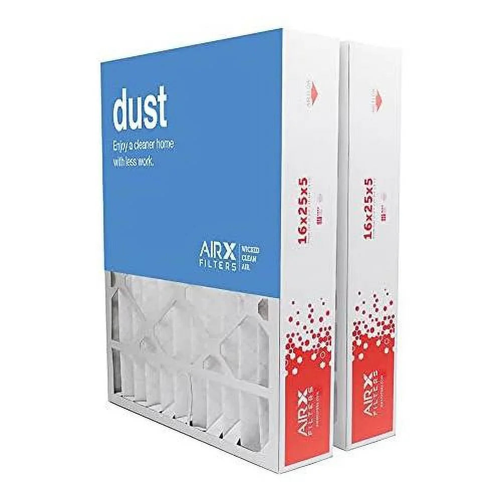 2-Pk, For Furne Dust CF200D1625, Air The Made In Replement Filter 8 HV MERV CF200A1008 FC100A1029 16X25x5