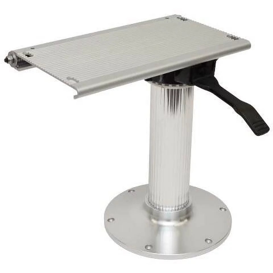 Polished Slide Aluminum 14 Swivel Seat | Pedestal Garelick Inch Boat