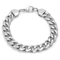 Cuban Steel Bracelet Link Stainless Classic SteelTime Men's XL
