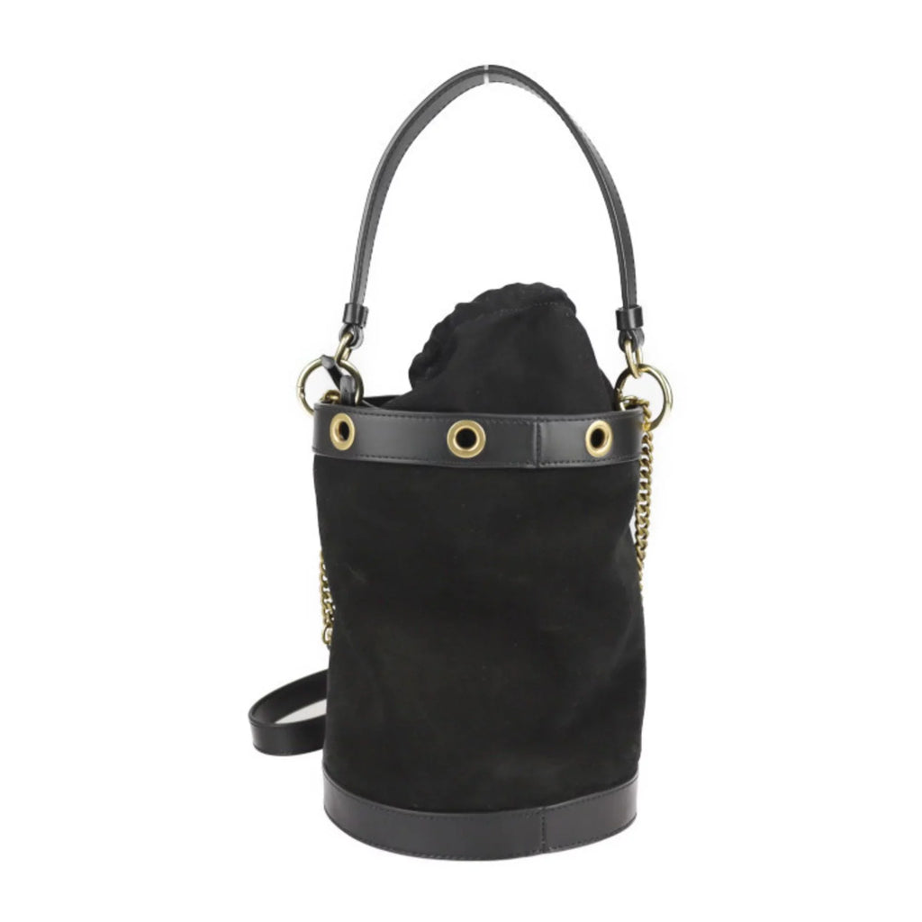 leather Chloe Pre-Owned BY (Good) See fittings Chloé Debbie by CHLOE tote SEE 2WAY shoulder by sea metal black bag handbag suede gold