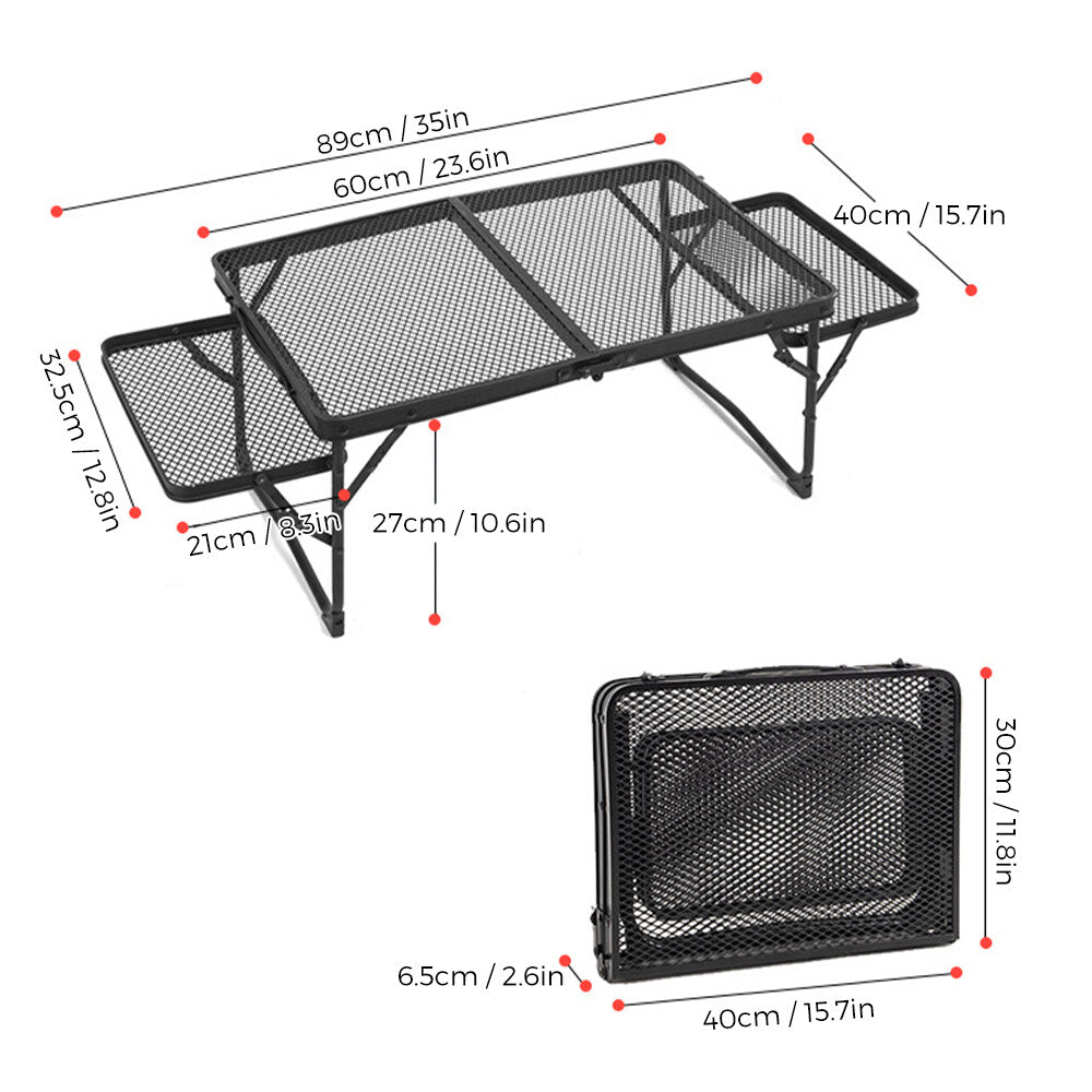 exterior Prep Picnic Station Table Folding Lixada Table Cooking Food Camping