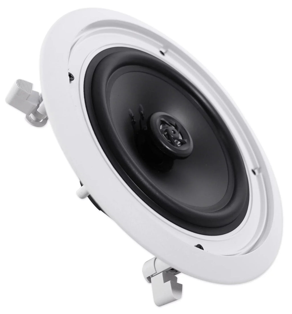 Stereo+8 Audio Rockville Home 4-Room Kit 8" White Controls Ceiling Speakers+Wall