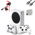 With Microphone 2 BOLT With Earbuds Gaming AXTION Used S 512GB Console Series G9 Controller Xbox white Bundle +