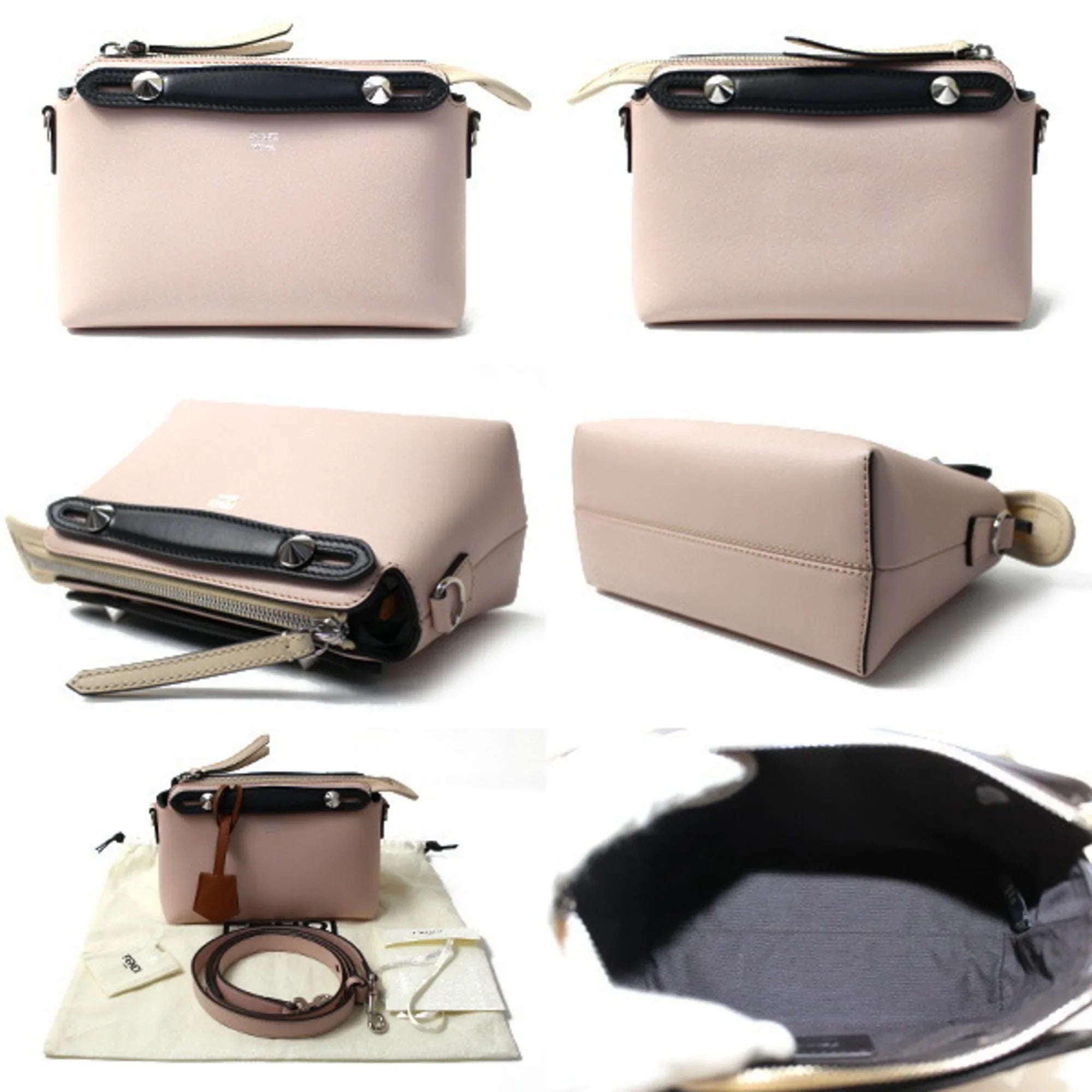Beige the 8BL145 Way Pink Bag (Good) Light Pre-Owned Black FENDI Women's THE Small WAY Shoulder BY 2Way F1D5B 5QJ By Boston