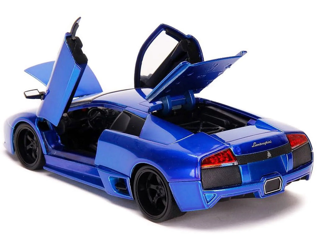 32279 Murcielago Hyper Lamborghini Blue Model Scale Spec Diecast Candy 1-24 Car, LP640 Jada