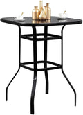 With Resistance Finish Glass Table Ashlee Bar Metal liquid
