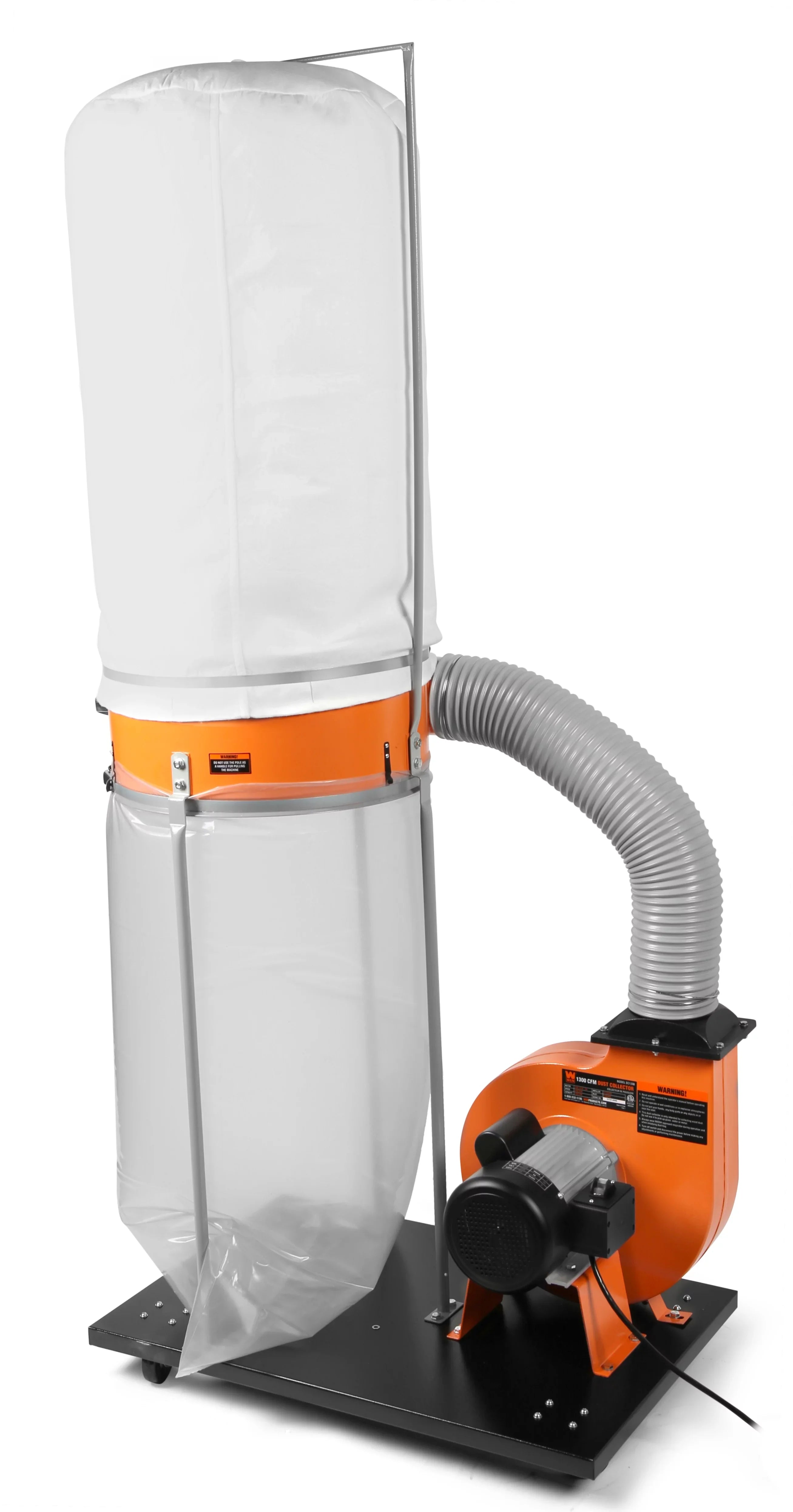 and WEN 5-Micron Dust Base 1,300 14-Amp Collection Woodworking Mobile CFM Bag with Collector 50-Gallon