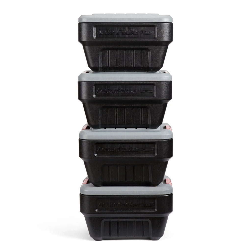Plastic Container Storage Pack) (4 8 Box Gallon Latch Lockable Rubbermaid