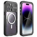 for with Dropproof][Dustproof][Compatible Underwater][14FT Waterproof, Pro Pro Black Case - MagSafe] Screen iPhone for 6H [Real 14 14 Built-in Protector iPhone 6.1" 360][IP68 Military