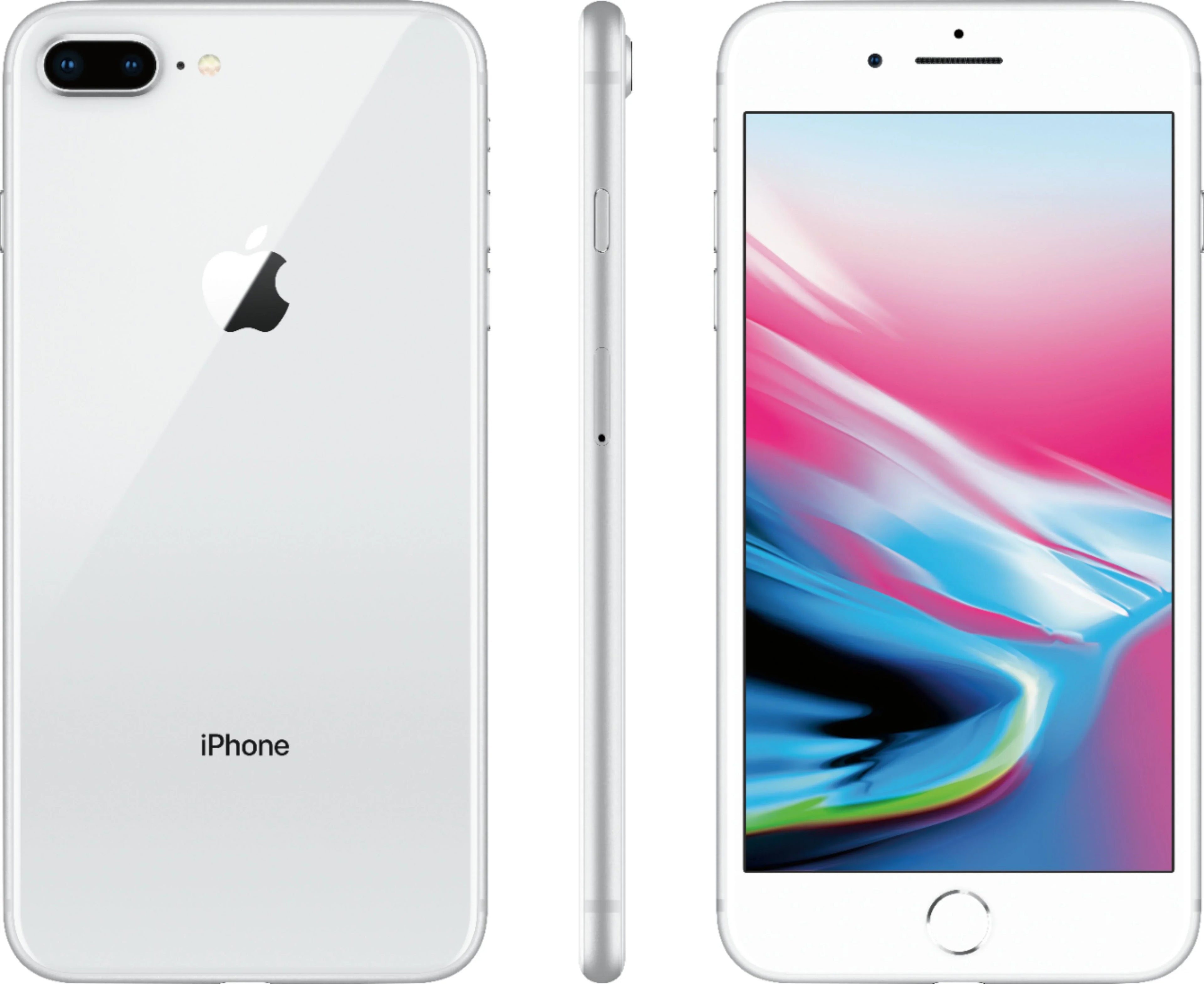 256GB Good) Plus 8 Pre-Owned Mobile) Silver (Boost (Refurbished: iPhone
