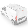 Model w/ Rack Roof AA-Racks Van ProMaster AX312-PR (50") System White City 2015-On 2 Stopper Ladder Bar RAM Aluminum
