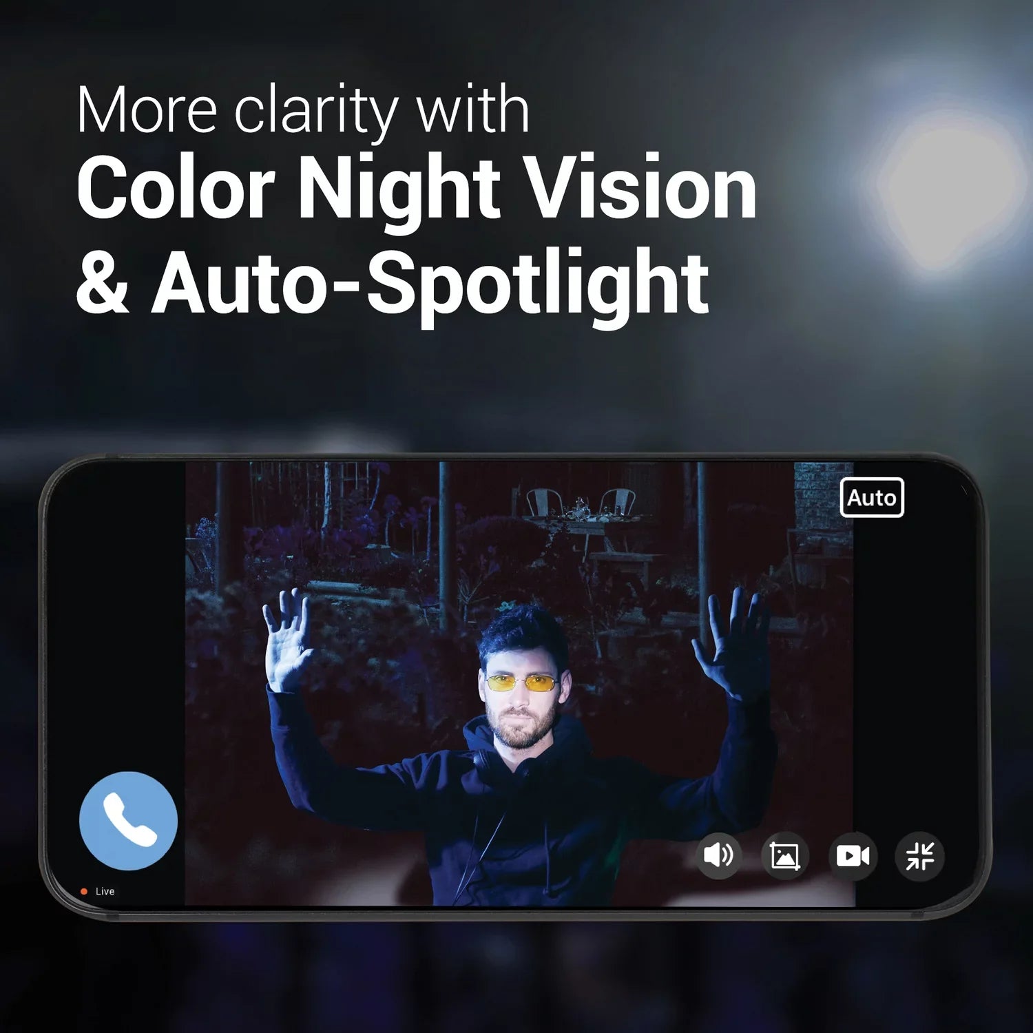MP EX Pro 3.0 with Wi-Fi Security Camera DI4101 Spotlight exterior Pan-and-Tilt Bosma