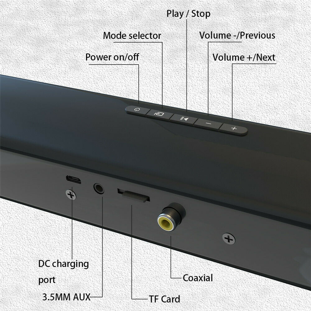 Bar Sound Bluetooth Sound & System TV Wireless Bar Wired 22 inch Speaker Sound Surround