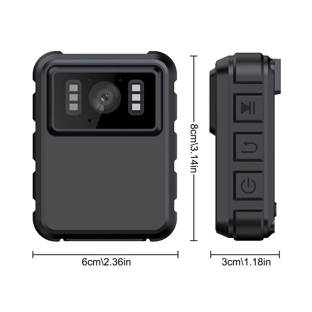 Body DVR Recording Camera JLLOM and Vision with Night 1080P Police Audio 2k Video HD Camcorder - Mini