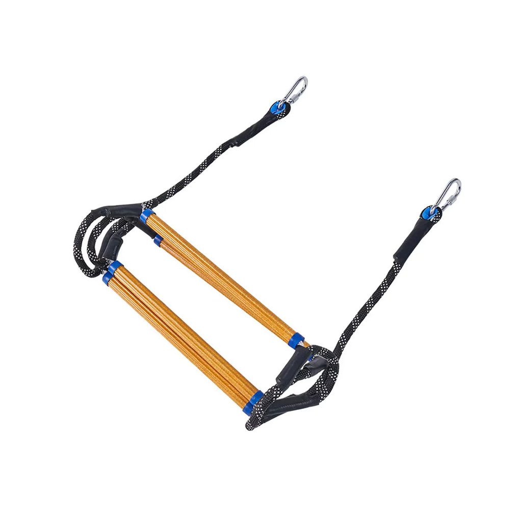 Rope Marine Tier Ladder, Swim Ladder Rope 4 Sailing Boat Boarding Inflatable Ladder, Rope High Strength 4/5 Rope Kayaking Ladder Canoe Steps for Climbing Boat