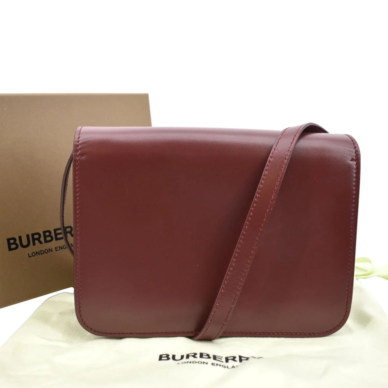 Red Shoulder Bag Leather Lola Pre-owned BURBERRY Tb