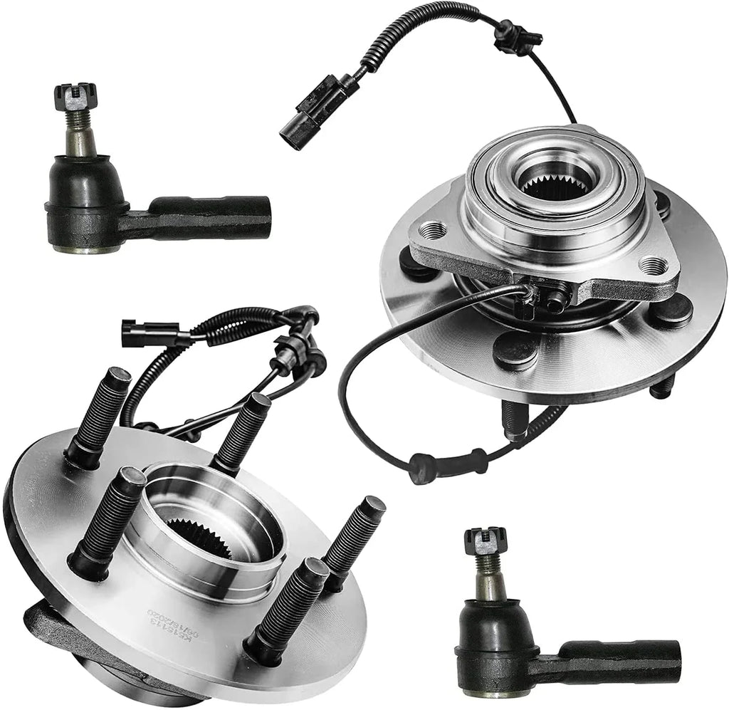 5LUG Replacement 1500 Dodge Detroit and Assembly 2008 [Excludes Axle 2006 Cab] 2007 Ram - Wheel Tie Hubs for & Rods Outer Bearing Mega Front