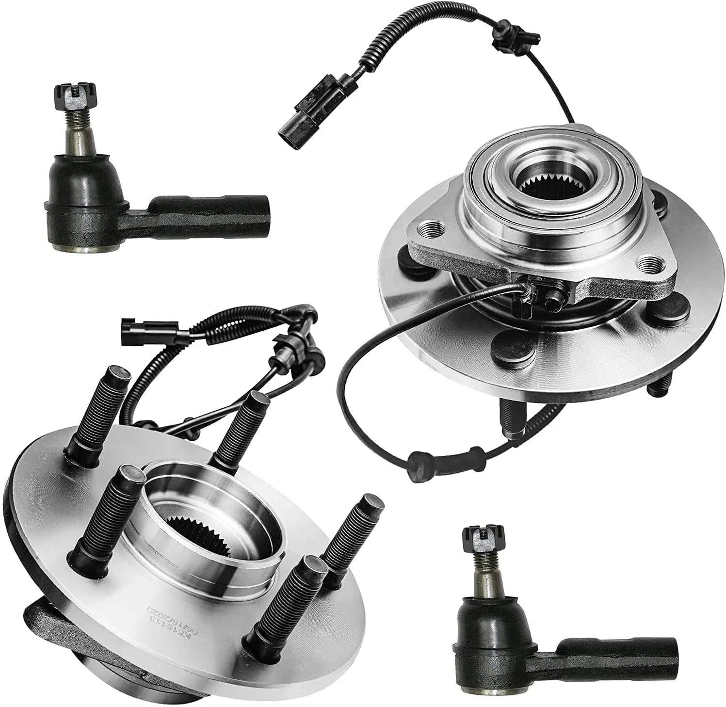 5LUG Replacement 1500 Dodge Detroit and Assembly 2008 [Excludes Axle 2006 Cab] 2007 Ram - Wheel Tie Hubs for & Rods Outer Bearing Mega Front