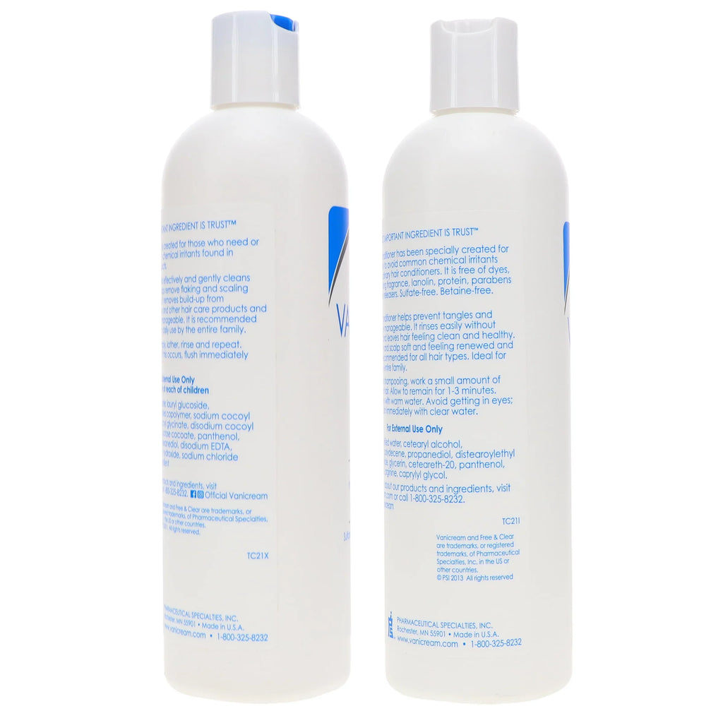 & Combo Conditioner Vanicream 12 Shampoo oz 12 Pack oz