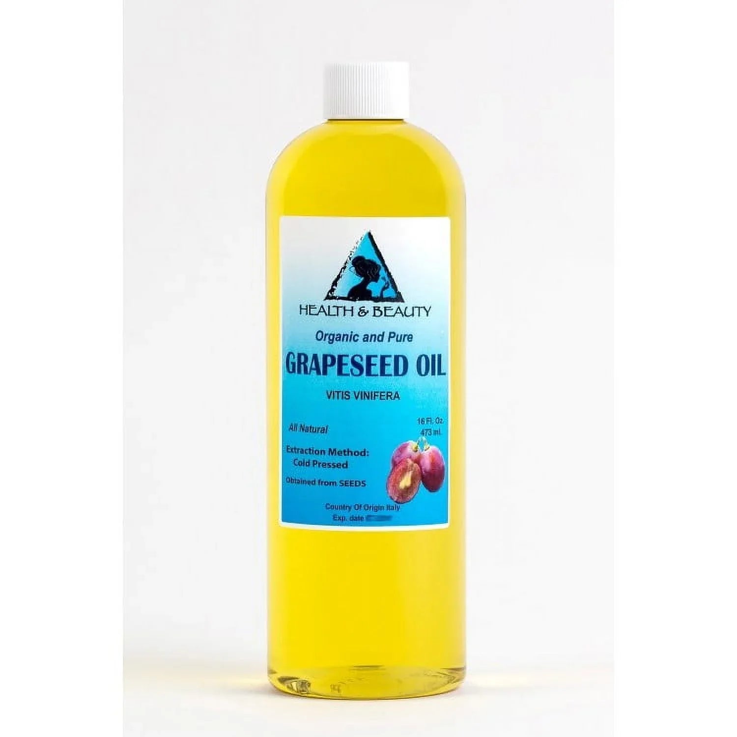 OIL PURE PRESSED ORGANIC COLD 100% GRAPESEED CARRIER OZ 48