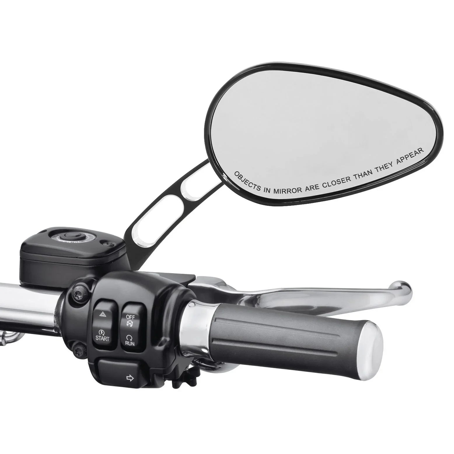 View 2005-2017 Deluxe 2016 Black Harley Softail Teledu Rear Fits Mirrors 8mm FLSTN Fits