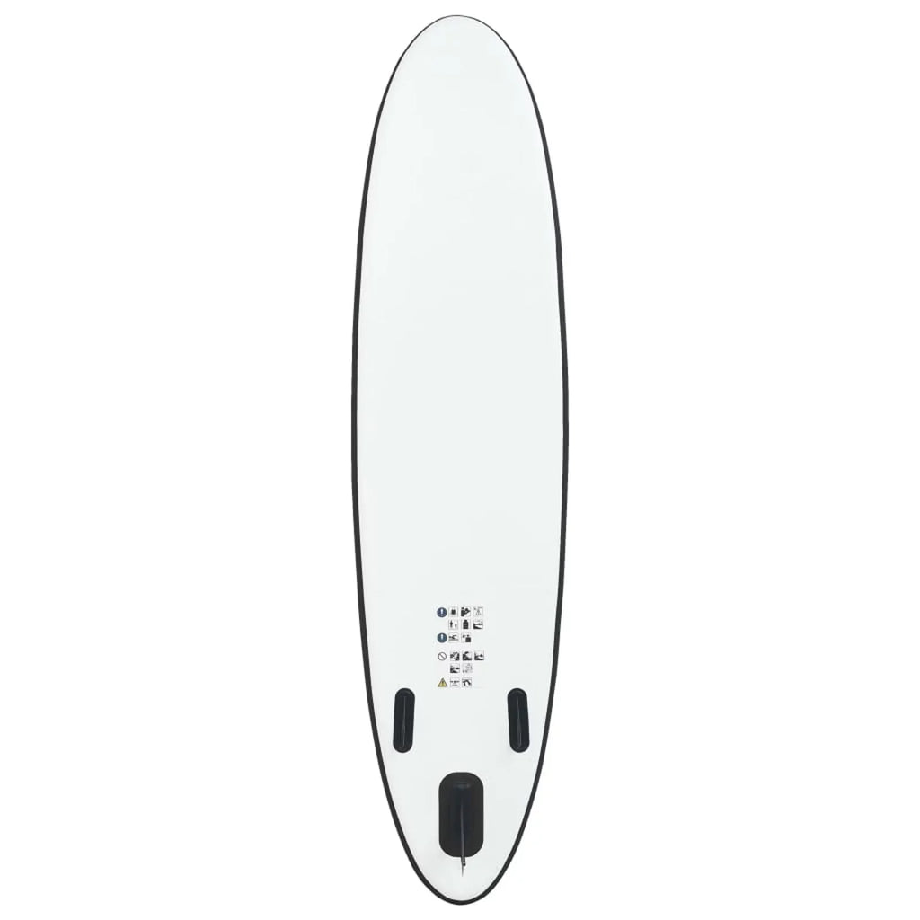 White OWSOO and Black Inflatable Set Board Paddle