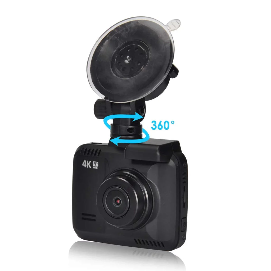 View, Cam, Motion Dashboard Driving 24FPS Novatek Built-in Parking 150° WDR, Dash 2160P Record, WiFi App Detect, Angle, Wide Loop Car G-Sensor, Chip, Mode Recorder Iseebiz Cam GPS,