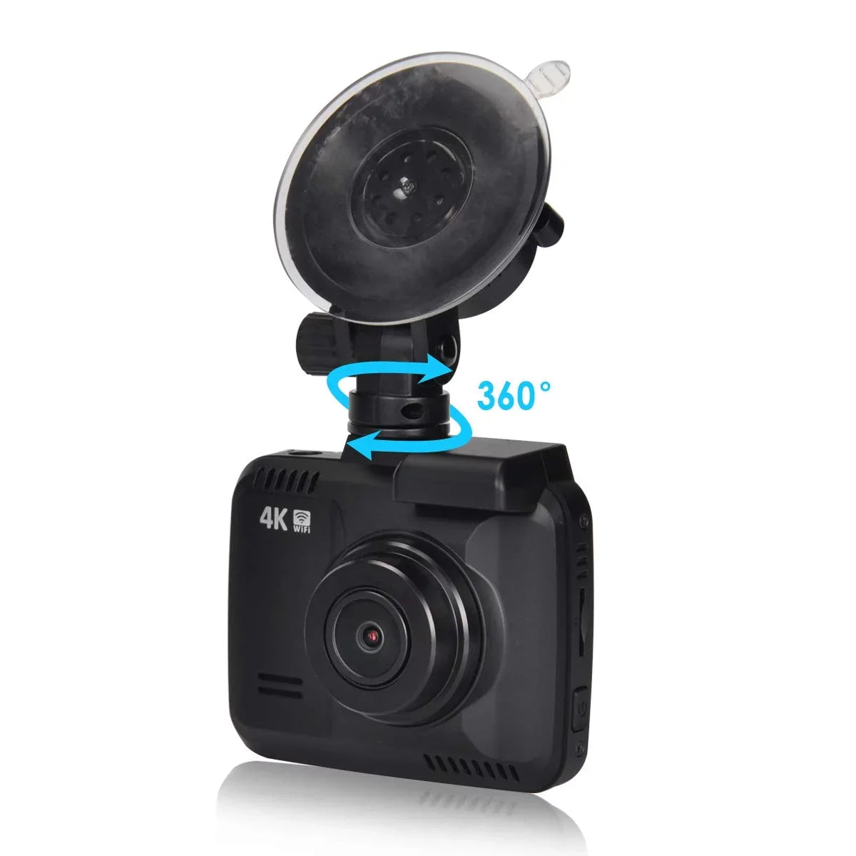 View, Cam, Motion Dashboard Driving 24FPS Novatek Built-in Parking 150° WDR, Dash 2160P Record, WiFi App Detect, Angle, Wide Loop Car G-Sensor, Chip, Mode Recorder Iseebiz Cam GPS,