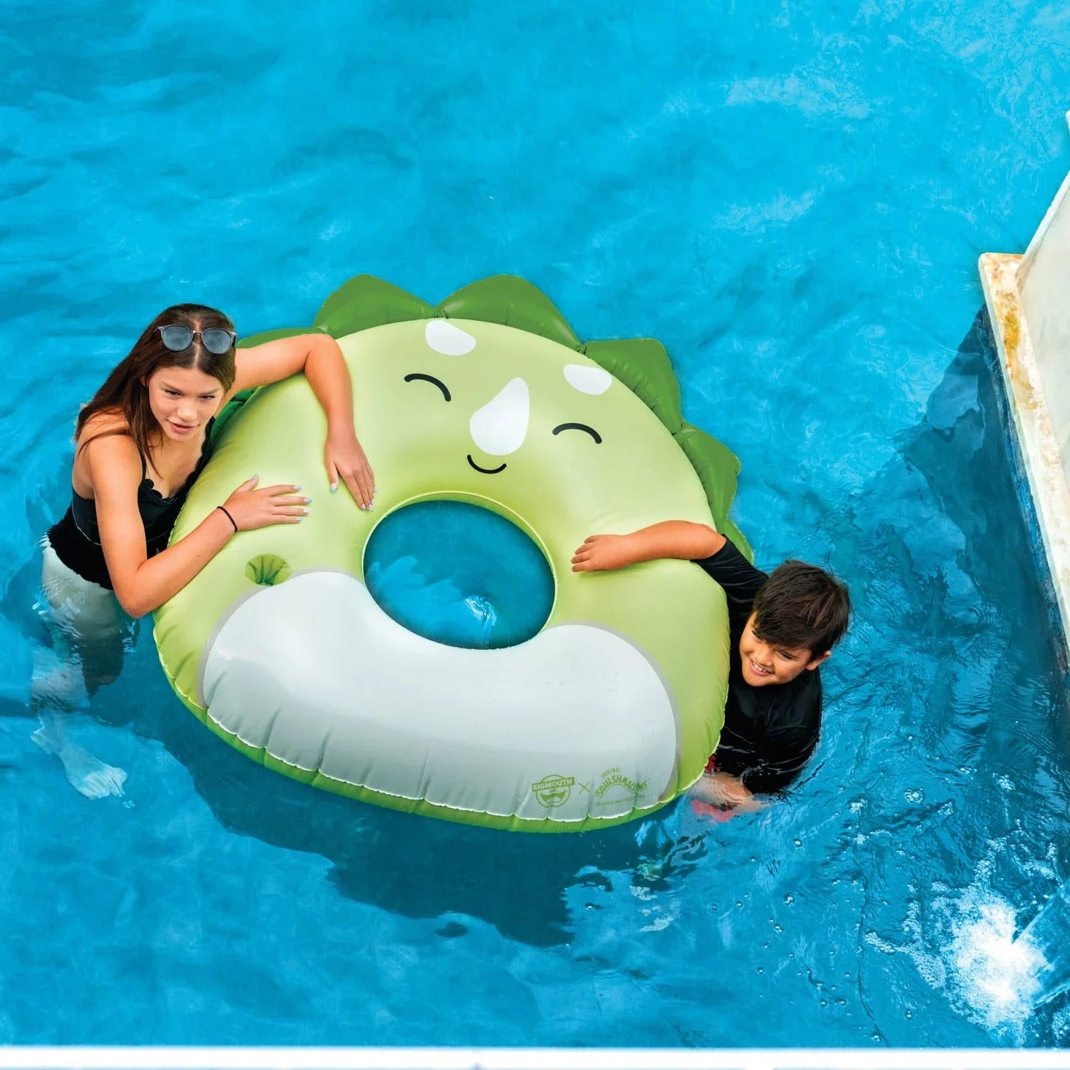 Float Styles) Built-In Cupholder BigMouth (Various Pool With Squishmallows x Ring Inflatable