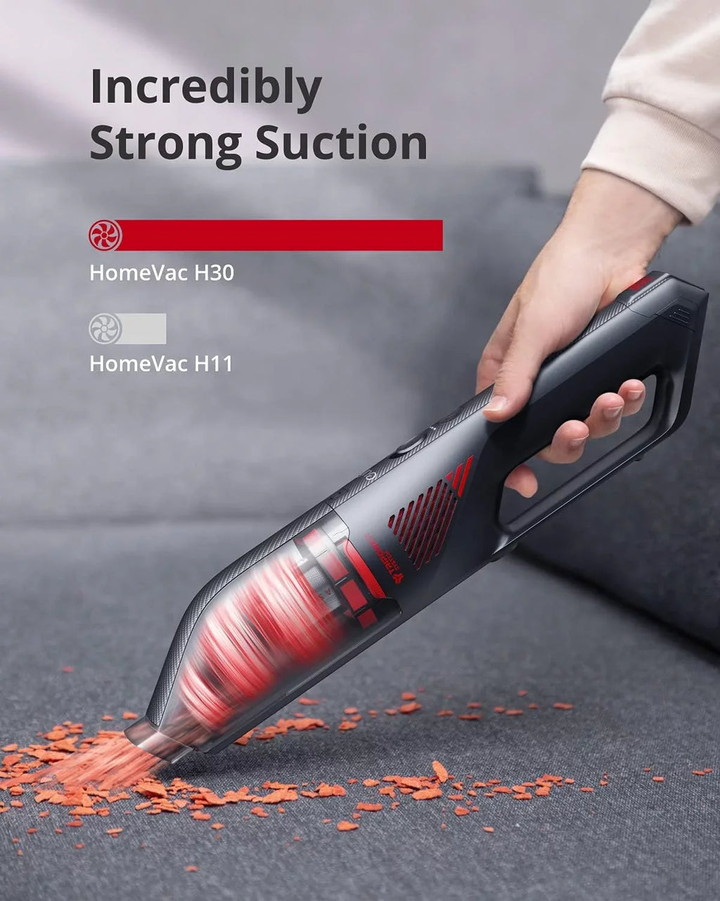 by Anker, H30 Eufy Cleaner - Handheld HomeVac Black Infinity, Cordless Vacuum