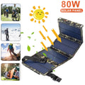 Hiking Battery Camping High Foldable 80W Panel Rechargeable Charger USB Solar exterior Phone Portable grade