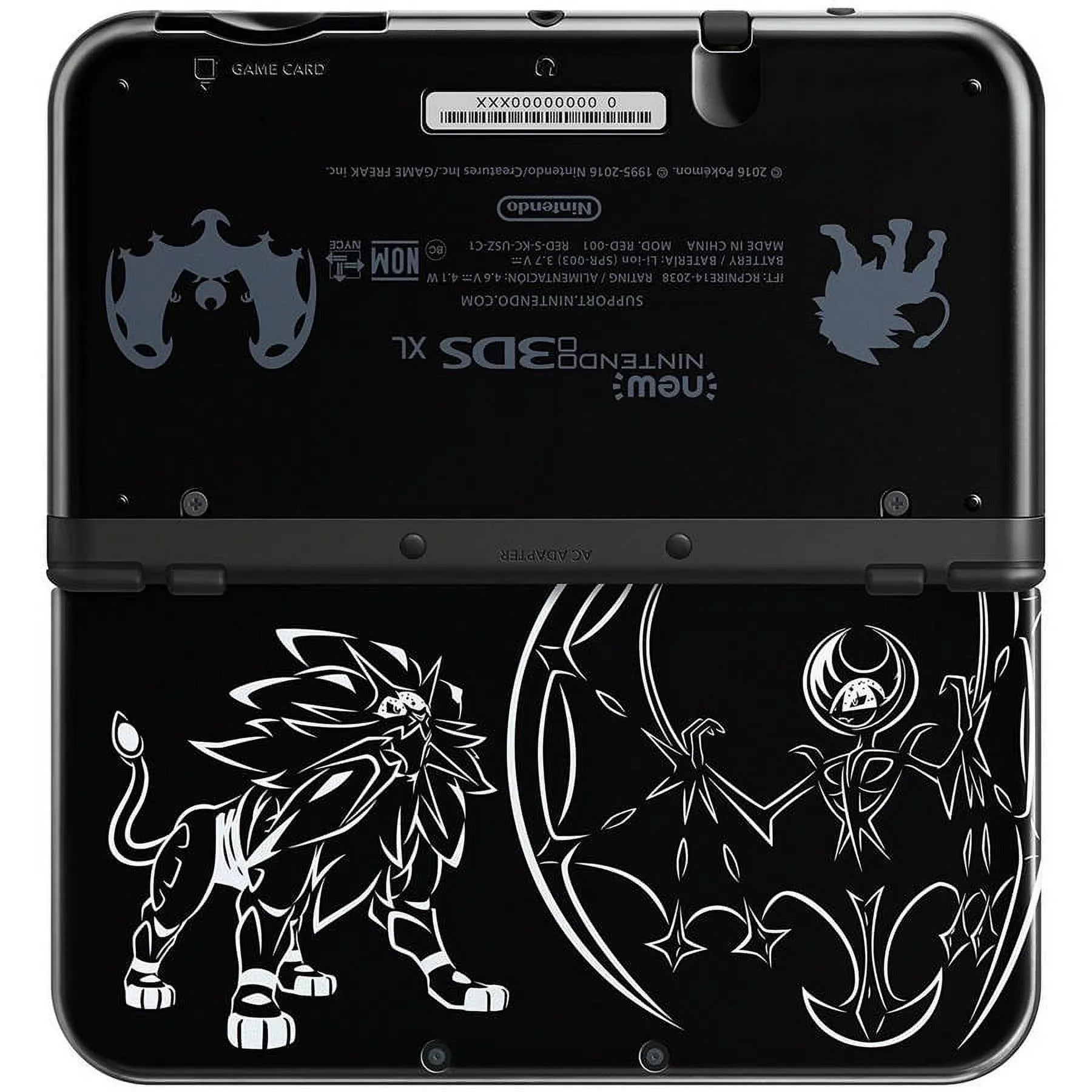 XL Gaming Lunala Edition Black 3DS Nintendo Solgaleo System