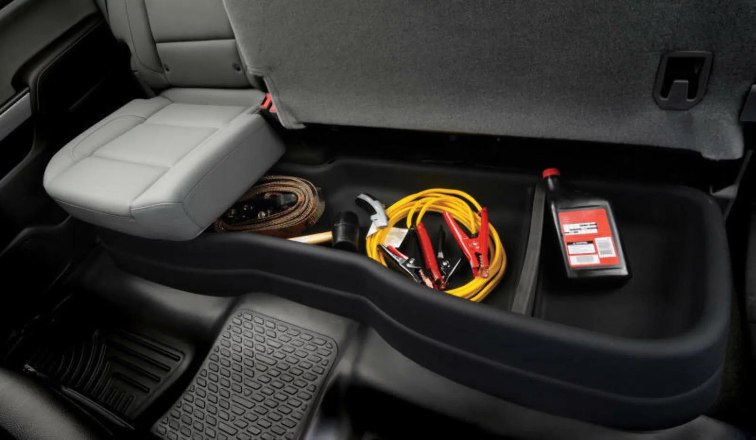 2014-19 Under Black RealTruck Storage by Tundra Cab Toyota Husky Double Box Seat with Compatible Gearbox - 9511