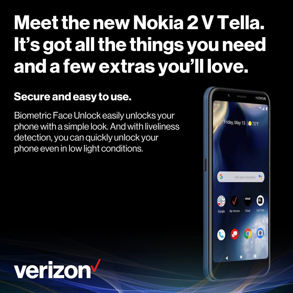 Tella Prepaid Nokia Verizon Phones 2V Cell