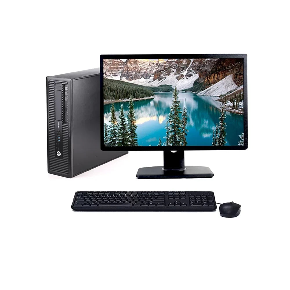 Desktop Computer LED Monitor i5 Core Processor Windows HP and Keyboard Elite Restored Desk 22" Pro (Refurbished) G2 8GB 250GB Mouse 10
