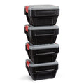 Plastic Container Storage Pack) (4 8 Box Gallon Latch Lockable Rubbermaid