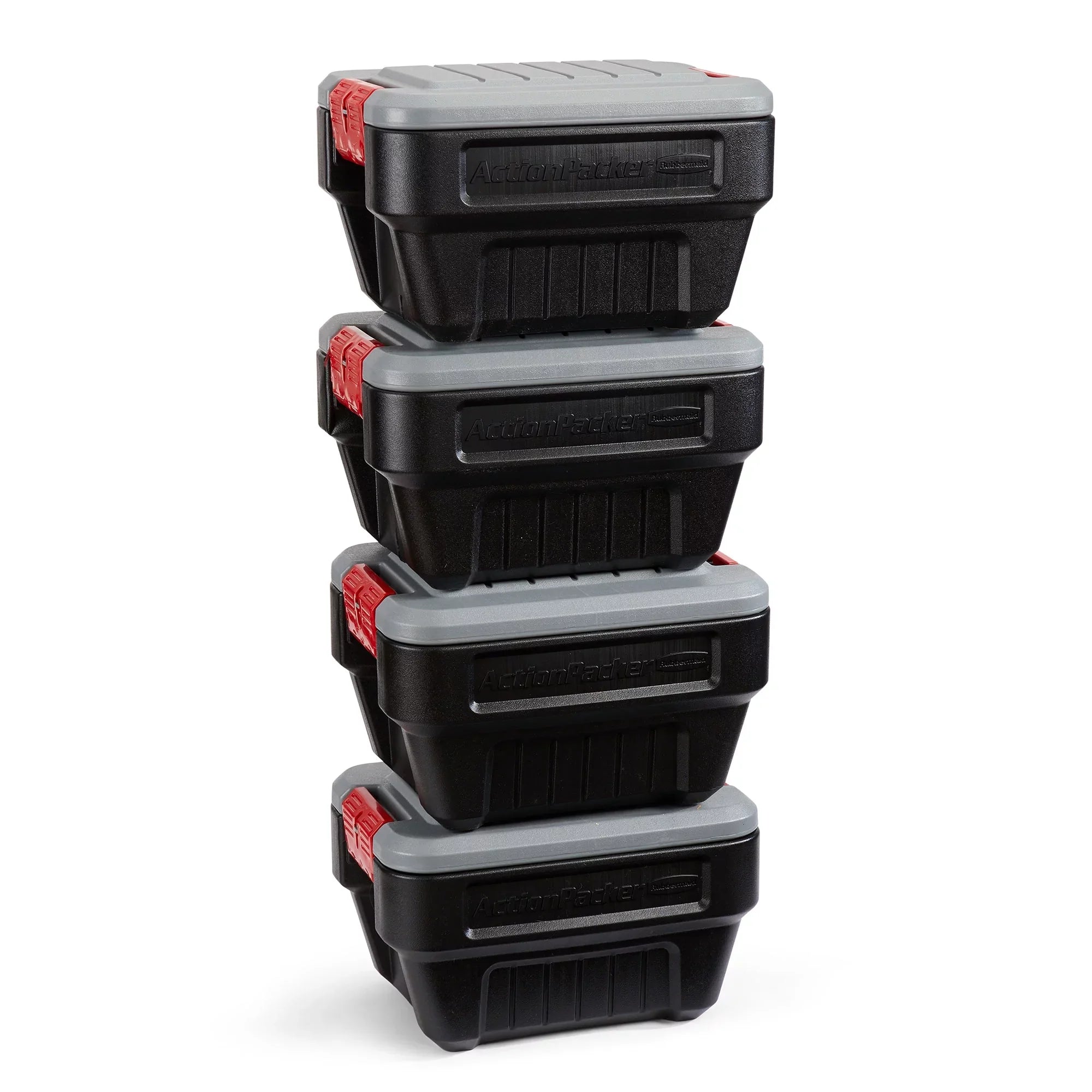 Plastic Container Storage Pack) (4 8 Box Gallon Latch Lockable Rubbermaid