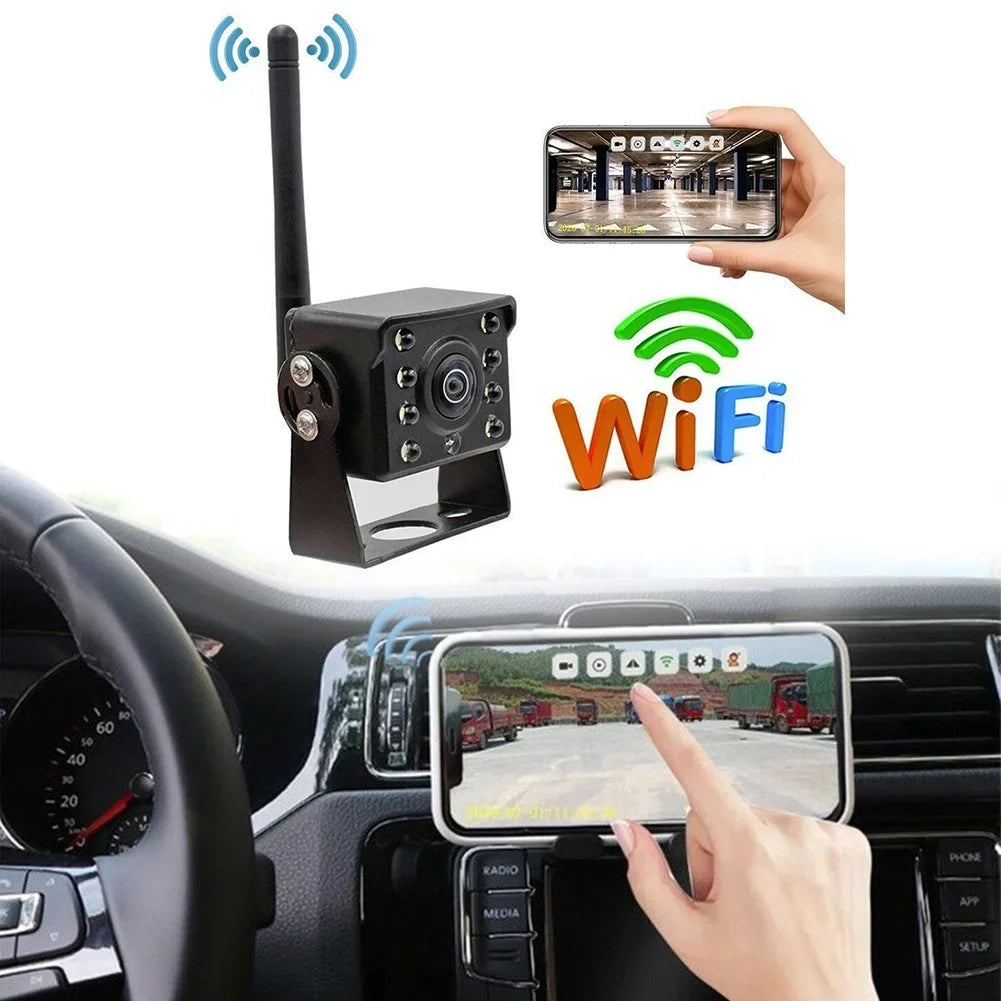 WIFI Camper shockproof Bus Trailer RV Reversing Camera View Rear Wireless Truck