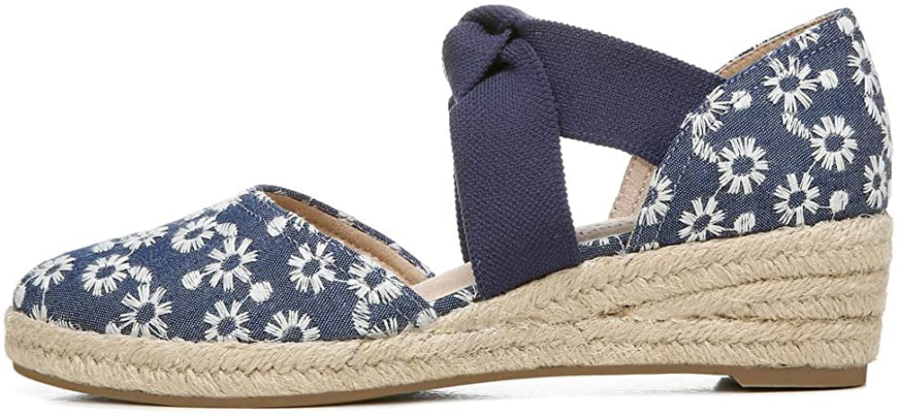 dimension Kascade Flops Blue/White & W Women's Flip LifeStride Sandals 8.5