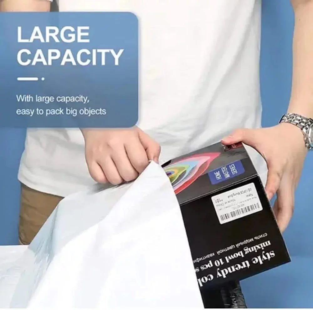 Adhesive Shipping Pack Large self Mailing Poly White VS proof Mailers Bags 19x24 Thick liquid Envelopes Extra 50 Strong Seal