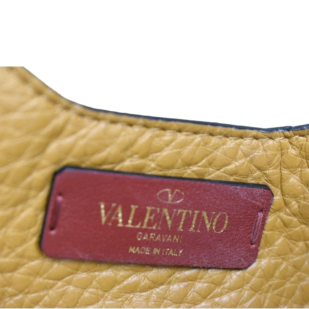 Camel Pre-Loved Spike Belt Bag Leather VALENTINO